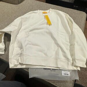 YELLOW LABEL COZYYY CREW SWEATSHIRT CREAM ONE SIZE